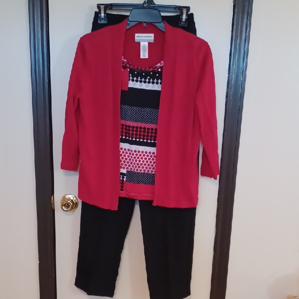 Red and Black Women's Outfit